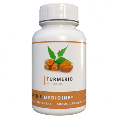 Turmeric with Piperine 500mg 60Caps